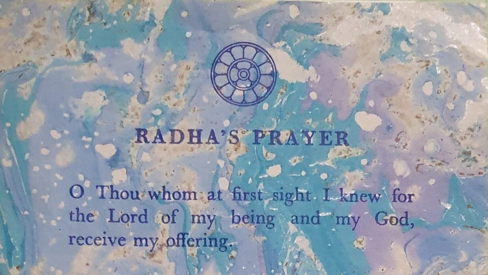 Sri Aurobindo. Radhos kreipimasis