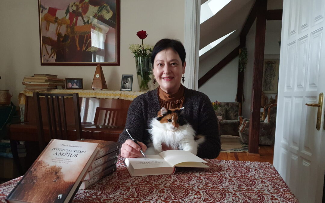 Daivos Tamošaitytės knygos apie posthumanizmą pristatymas Nacionalinėje Martyno Mažvydo bibliotekoje 2026 m. gegužės 11 d.